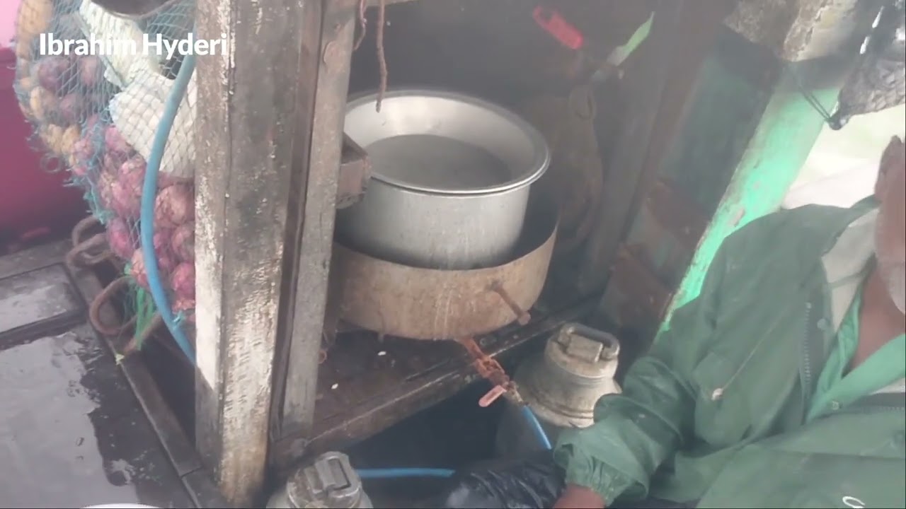Rainy Day Cooking At Big Boat | Ibrahim Hyderi