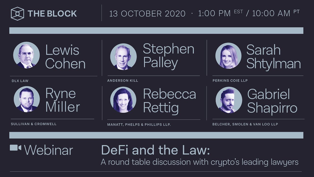 The Block Presents: DeFi and the Law | The Block