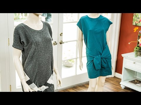 How To - Orly Shani's DIY Front Tie Shirt Dress - Home & Family - YouTube