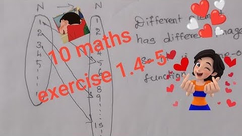 ##10th maths exercise 1.4-5 @#show that the function f: N tends to N defined by f(m)=m²+m+3 is one