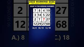 High IQ Challenge - What's The Answer? #shorts #intelligence #genius