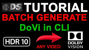 Batch Generate Dolby Vision WITHOUT DaVinci Resolve(CM Analyze) - DoVi Scripts Tutorial
