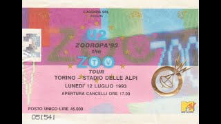 U2 - ZOO TV Tour (Zooropa) - Torino (1993/07/12)