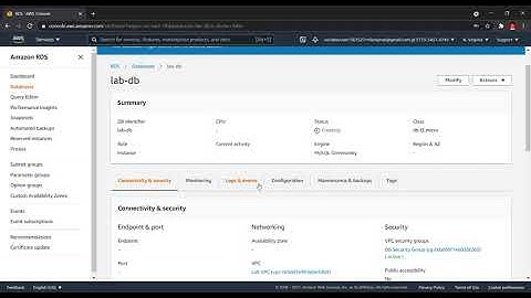 AWS Academy Cloud Foundations: Lab 5 - Build a Database Server