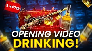 DRINKING AND OPENING SOME CS:GO CASES ON HELLCASE!
