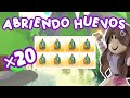 ABRIENDO 20 HUEVOS EN ADOPT ME! | Huevos DEL SUDESTE ASIATICO | Clara :D