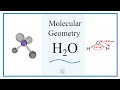 Molecular Geometry of H2O