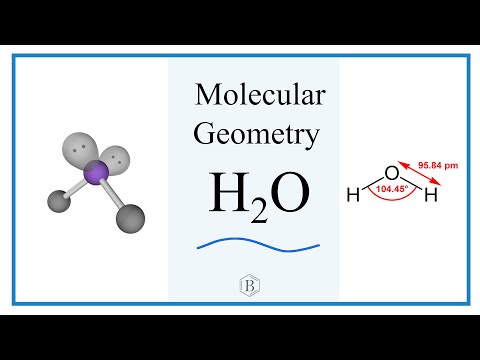 Video: Jaký molekulární tvar je h2o?