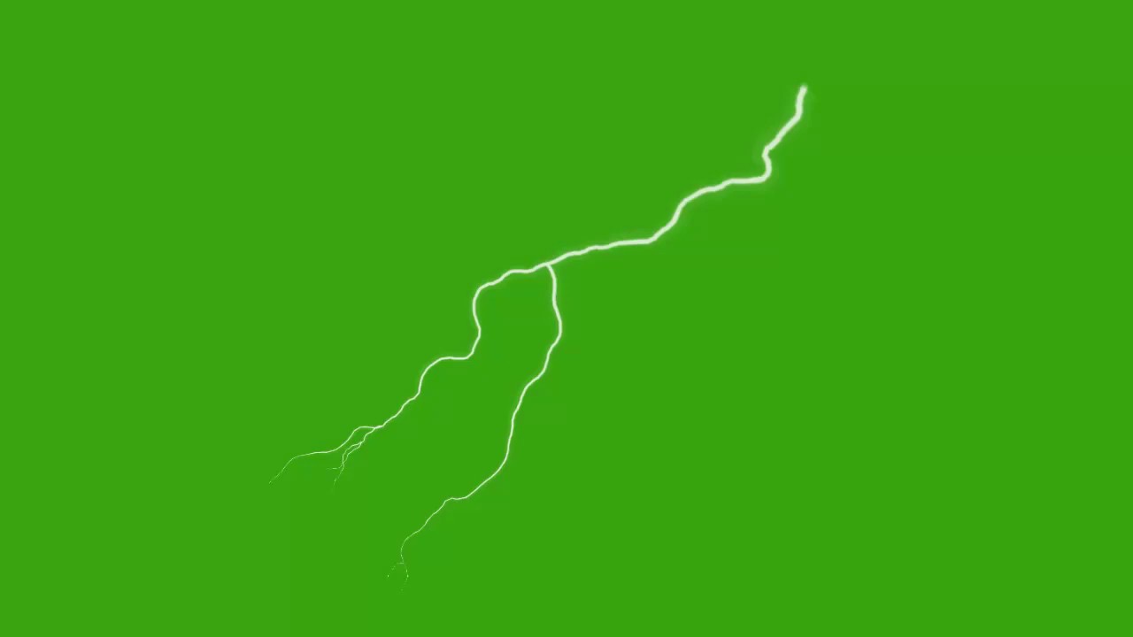 Free Chroma Key Green / Black Screen Lightning Effect