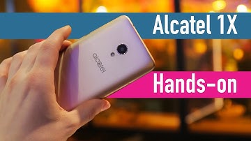 Alcatel 1X hands-on - Android Go at MWC 2018