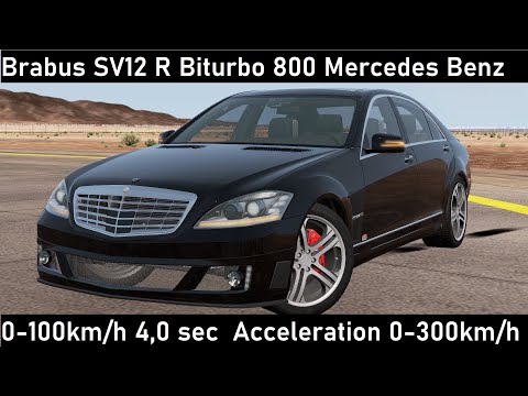 Brabus SV12 R Biturbo 800 Mercedes Review Test 0-100km/h 4,0 sec Acceleration 0-300km/h