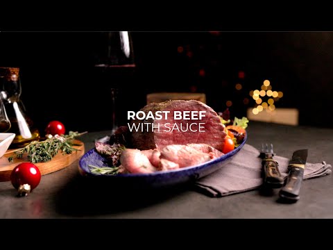 Roast beef with sauce | Main course for Christmas menu