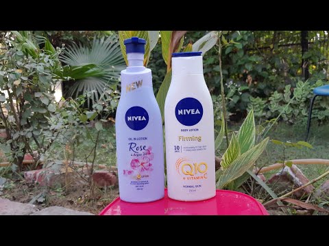 Nevia firming Q10 body lotion vs nevia rose & argan oil body lotion review