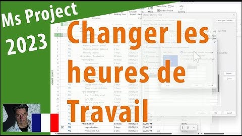 # 11.1.02 MS Project 2023 ● Changer les Heures de Travail ● Simple