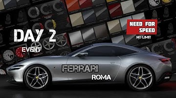 Ferrari Roma need for speed no limits day 2 Try out event complete chapter(Tk4 zone)/NSF #gaming