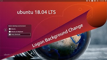 Ubuntu 18.04 LTS Logon Background Change