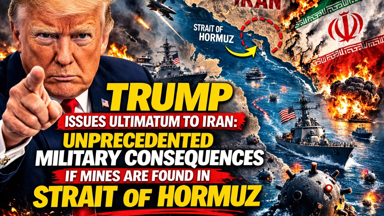Trump Vows UNPRECEDENTED Force if Iran Mines Strait of Hormuz - YouTube
