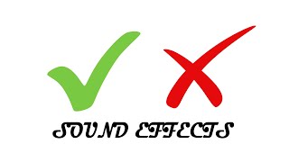 Correct and Incorrect sound effect - right or wrong