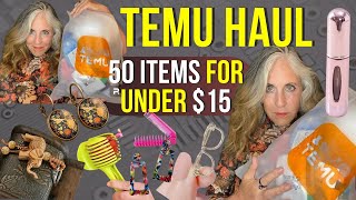 TEMU HAUL CHALLENGE! 50 ITEMS For Under $15 ? Can it be done? Join Me and Find Out! #TEMU #temuhaul