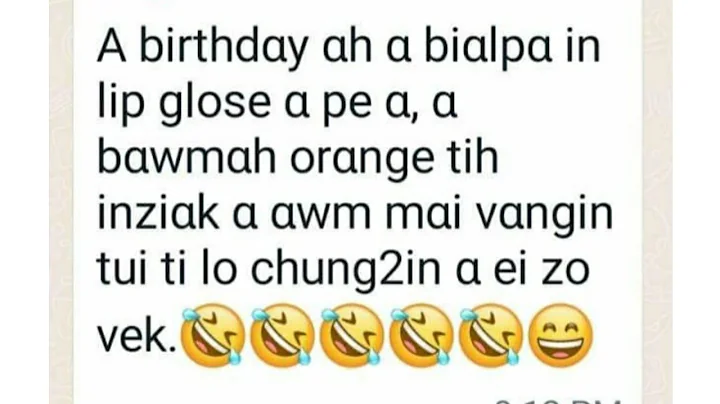 Fiamthu huang...Nui leh lawk ila🤣