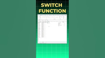STOP Using Long IF Formulas! Use SWITCH in Excel Like a Pro