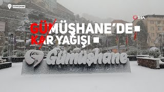 Gümüşhane’de kar yağışı etkili oldu