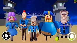 Playing As Everyone All Morphs In Barry's Prison Run Roblox Grumpy Gran, Mr Funny Dummy, Siren, Papa