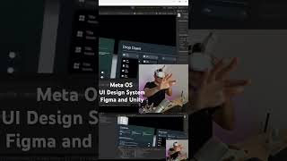 Meta OS UI, Design System for figma and Unity #virtualreality #Meta #uidesign #design #figma #unity