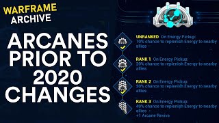 Warframe Arcanes prior to 2020 Rework - Warframe Archive