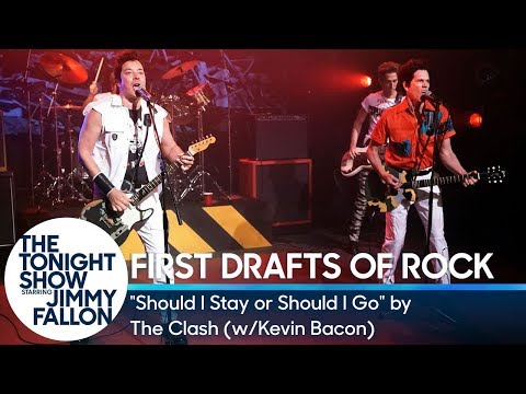 First Drafts of Rock: &quot;Should I Stay or Should I Go&quot; by The Clash (w/Kevin Bacon)