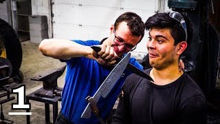 CHAD MAKES HIS FIRST KNIFE WITH ME Pt. 1