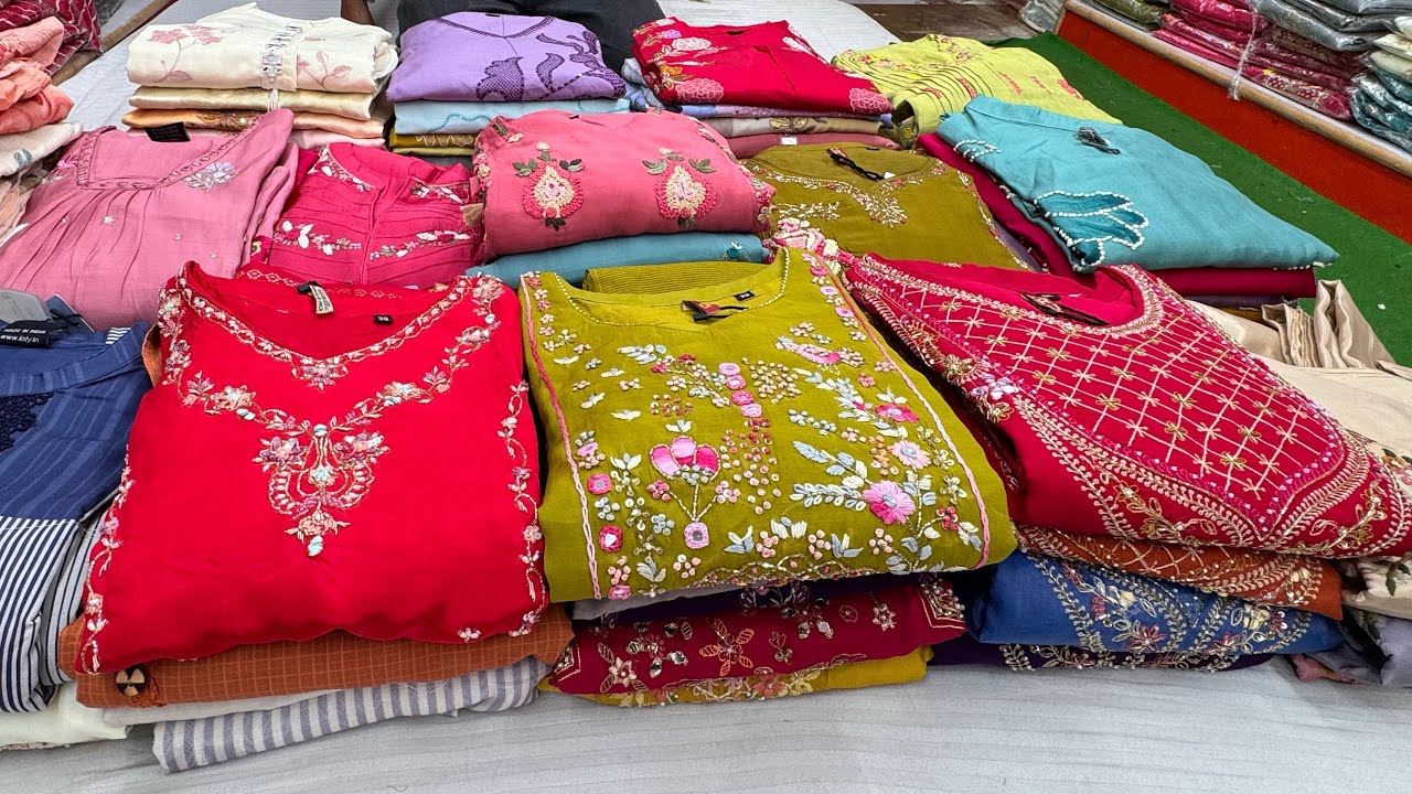 Chickpet Bangalore Wholesale Boutique Designer Exclusive Kurti Set Collection| Single Courier Avl 