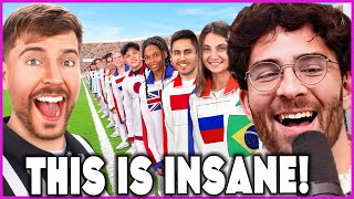 HasanAbi Reacts to Mrbeast Olympics! Every Country On Earth Fights For $250,000!