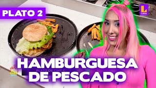 Plato 2: Hamburguesa de pescado con camote frito | El Gran Chef Famosos