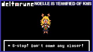 Snowgrave Noelle is terrified of Kris in the hospital - Deltarune Chapter 2