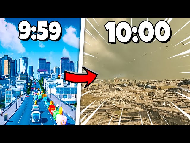 Cities Skylines but there's an apocalypse every 10 minutes... class=