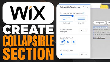 How To Create Collapsible Section in WIX (2025)