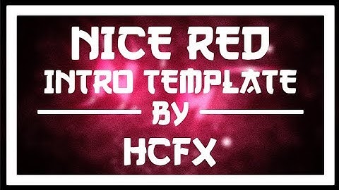 « Panzoid » Nice Red Intro Template ✦ New "Particles" ✦ Rate ?/10