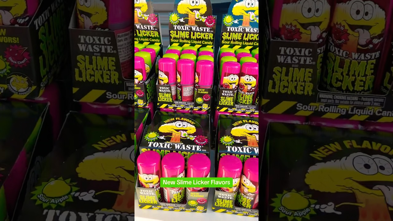 Black Cherry and Sour Apple Slime Lickers - Time 4 Toys