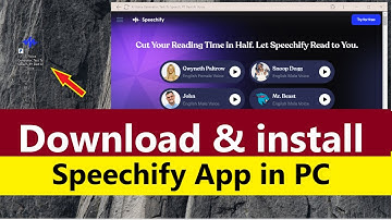 How to download and install speechify app in PC | Download speechify for pc windows 10