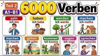 6000 Most Important German Verbs You Must Know | Speak German Naturally | part 1