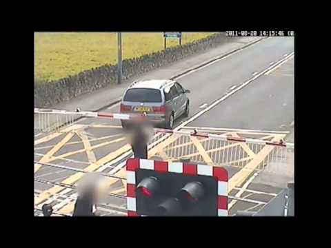Amazing videos of cars and people having a near miss with trains at ...