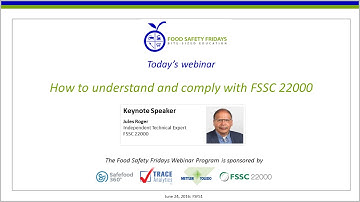How to understand and comply with FSSC 22000