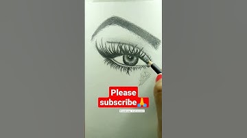 Realistic eye drawing tutorial 👁❤ #drawingtutorial #pencilsketch #youtubeshorts #viralvideo