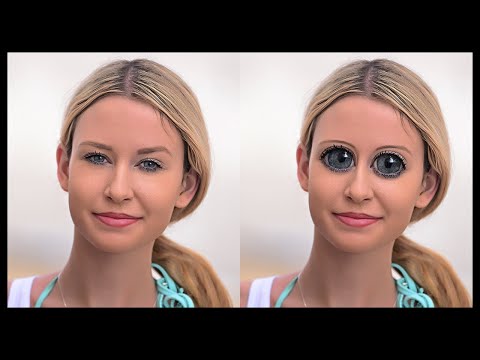 Video: Große Augen: 5 Prominente, Die Ihre Augen In Photoshop Zu Groß Machen