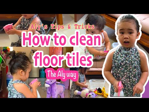 How to clean the floor tiles: The Aly way