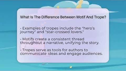 What Is The Difference Between Motif And Trope? - Literary Icons