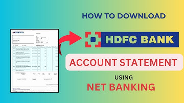 How to download account statement using HDFC Bank Net Banking