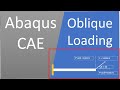 Abaqus CAE | How to Apply oblique Force