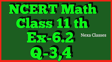 Class 11th,Ex-6.2,Q 3,4 ( Linear Inequalities ) Maths CBSE NCERT